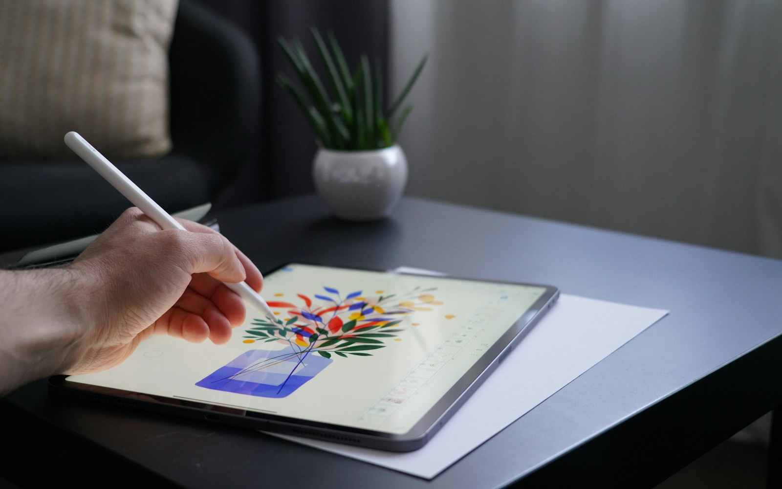 Pratique réelle liée à Débuter l’illustration sur tablette sans acheter trop de pinceaux